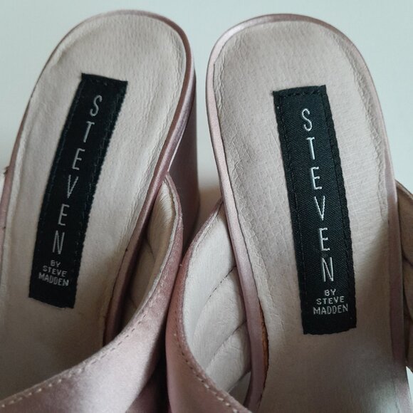 Steven by Steve Madden Zada Satin Mule Size 7 Color Brown - Picture 8 of 14